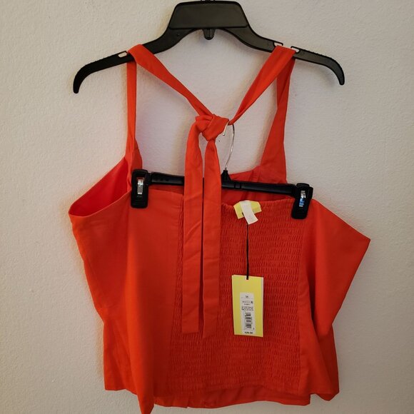 Future Collective Red Cotton Blend Halter Top Size 3X NWT - Picture 3 of 7